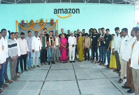 Amazon Upgrades 4th Telangana State Model School in Ranga Reddy
