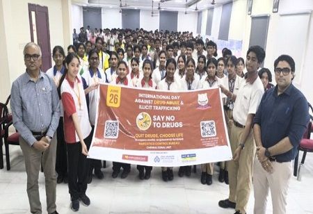NCB's Deepak Kaushik Leads Anti-Drug Drive at Hindustan Intl. School